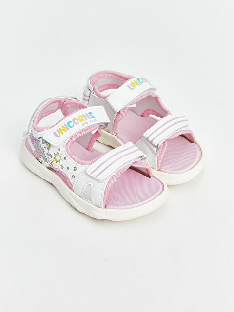 LCW STEPS Cırt Cırtlı Çift Bantlı Kız Çocuk Sandalet - S5JR92Z4-LU7