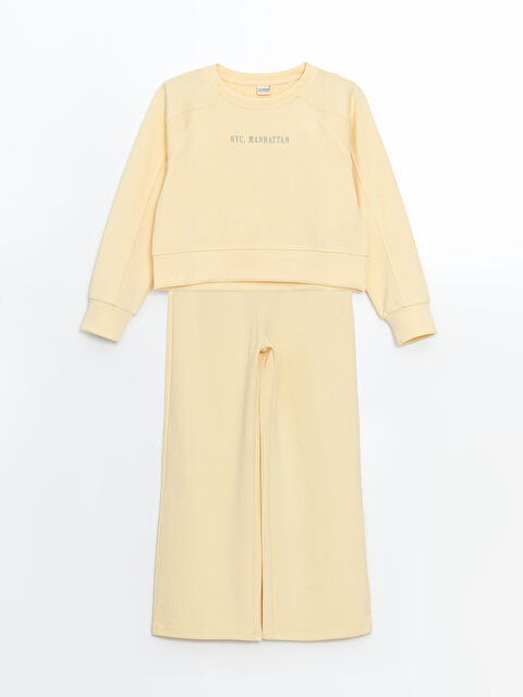 LCW Kids Bisiklet Yaka Soft Touch Kız Çocuk Eşofman Takım - S5JS10Z4-TDB