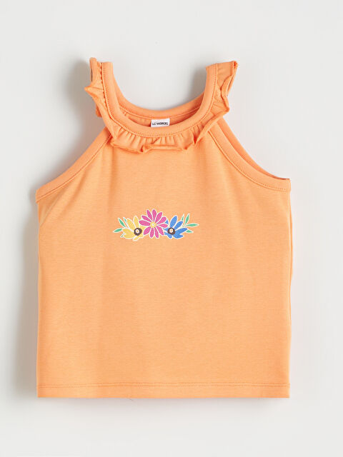LCW Kids Halter Neck Printed Girls' Tank Top - S5JS92Z1-KVA