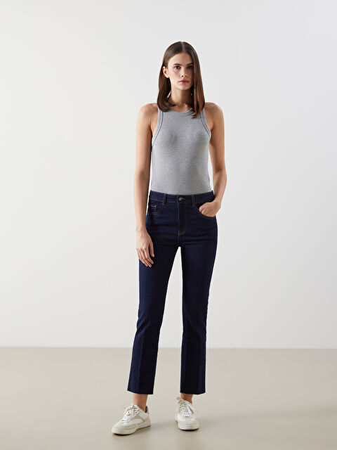 LCW Jeans Mars Flare Kadın Jean Pantolon - S5JU35Z8-309