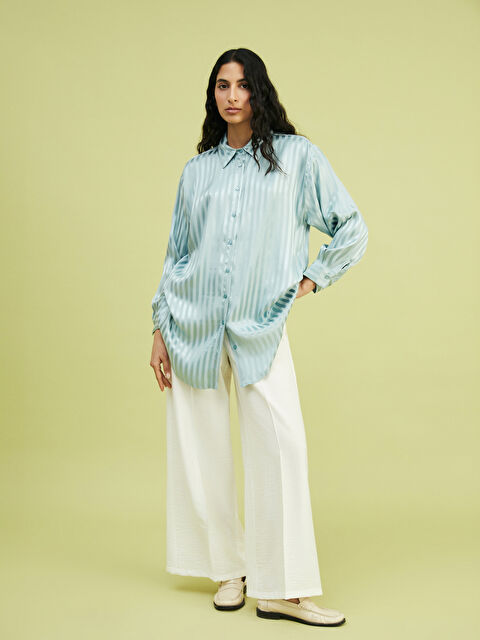 LCW Modest Beli Lastikli Kadın Pileli Pantolon - S5JU94Z8-V9H