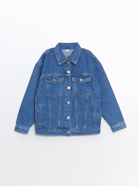 LCW Kids Kız Çocuk Jean Ceket - S5JV75Z4-H45