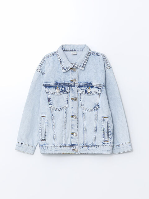LCW Kids Kız Çocuk Jean Ceket - S5JV75Z4-V2T