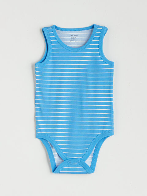 LCW baby Çizgili Erkek Bebek Çıtçıtlı Body - S5JV87Z1-LQQ