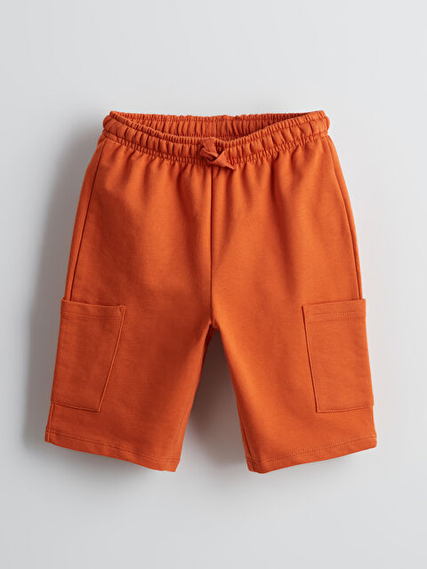 LCW Kids Beli Lastikli Basic Erkek Bebek Şort - S5JY14Z1-GNU