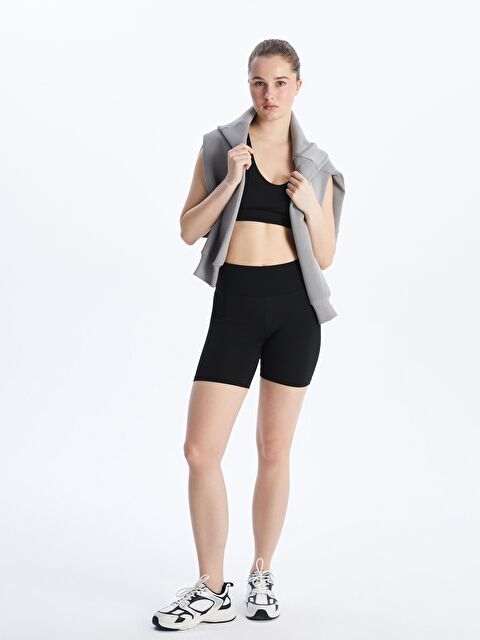 XSIDE ACTIVE Beli Lastikli Kadın Spor Şort Tayt - S5JY79Z8-CVL