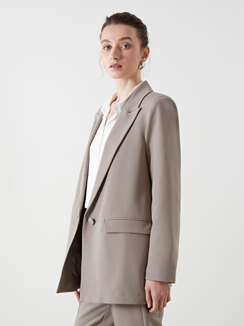 LCWAIKIKI Classic Krep Kadın Blazer Ceket - S5JY98Z8-DFV