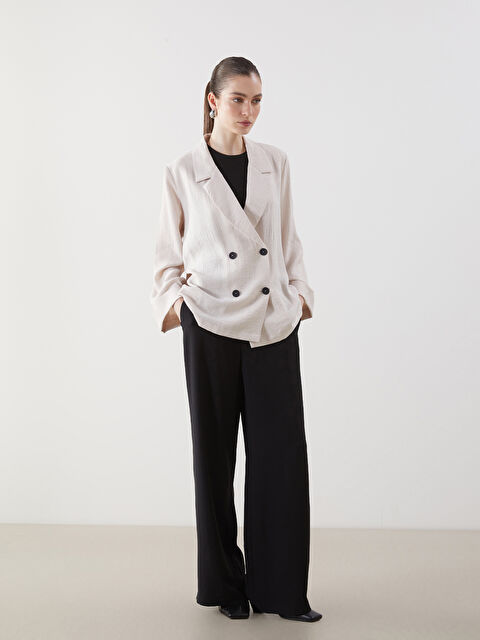 LCWAIKIKI Classic Loose Fit Kadın Blazer Ceket - S5JY99Z8-K5P