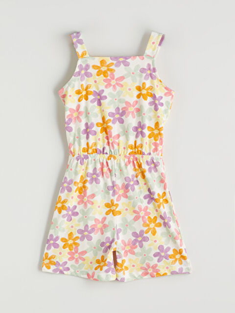LCW Kids Floral Jersey Girls' Jumpsuit - S5K011Z1-LRA