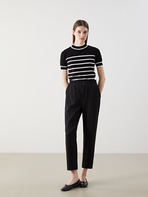 LCW Modest Beli Lastikli Kadın Pantolon - S5K079Z8-RQL