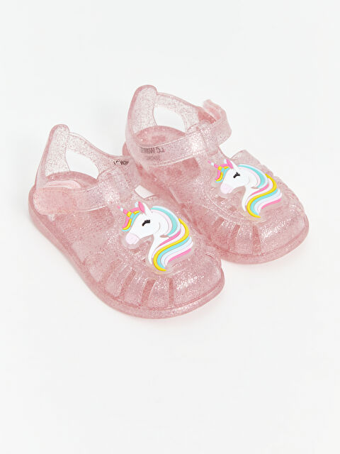 LCW STEPS Cırt Cırtlı Kız Bebek Plaj Sandaleti - S5K096Z1-DMQ