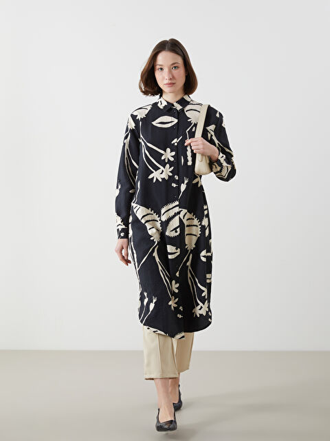 LCWAIKIKI Classic Patterned Women's Shirt Tunic - S5K164Z8-LQJ