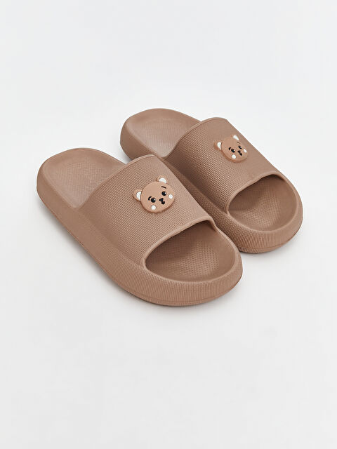 LCW STEPS Bear Printed Girls' Slider - S5K180Z4-CR8