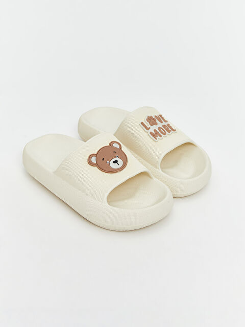 LCW STEPS Bear Printed Girls' Slider - S5K186Z4-CR8