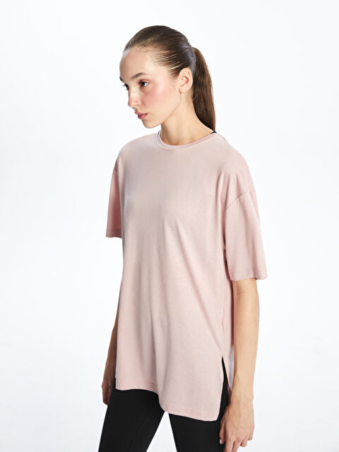 XSIDE ACTIVE Oversize Modal Karışımlı Kadın Spor Tişört - S5K232Z8-JVA