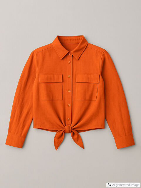 LCWAIKIKI Classic Crop Women's Shirt - S5K267Z8-GKV