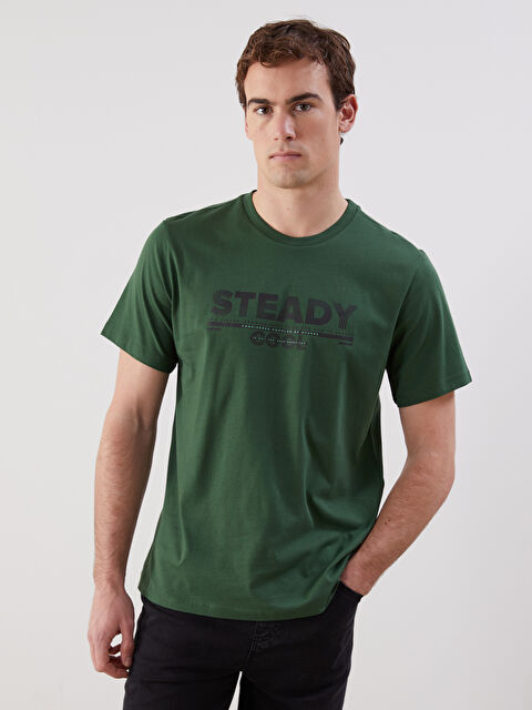 LCW ECO Crew Neck Printed Jersey Men's T-Shirt - S5K358Z8-R35