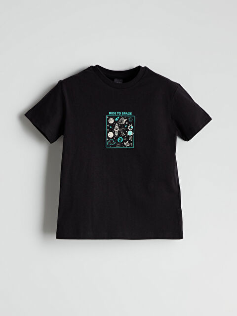 LCW ECO Bisiklet Yaka Erkek Çocuk Tişört - S5K376Z4-CVL