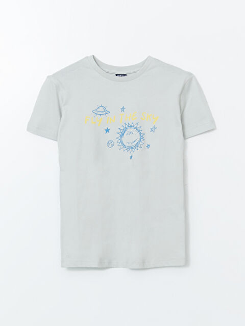 LCW ECO Bisiklet Yaka Erkek Çocuk Tişört - S5K383Z4-G5A