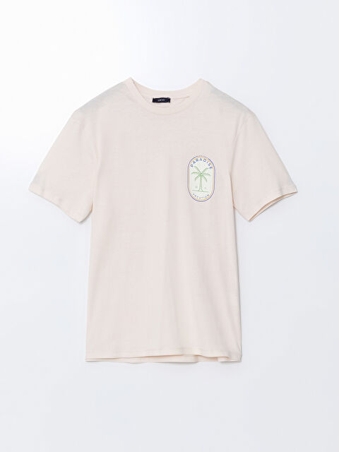 LCW ECO Bisiklet Yaka Kısa Kollu Baskılı Penye Erkek Tişört - S5K429Z8-QWG