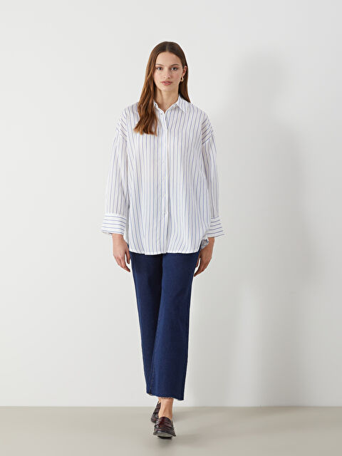 LCW Modest Wideleg Kadın Jean Pantolon - S5K475Z8-507