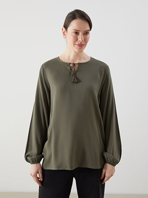 LCW Grace Bağlamalı Yaka Kadın Bluz - S5K482Z8-HCZ