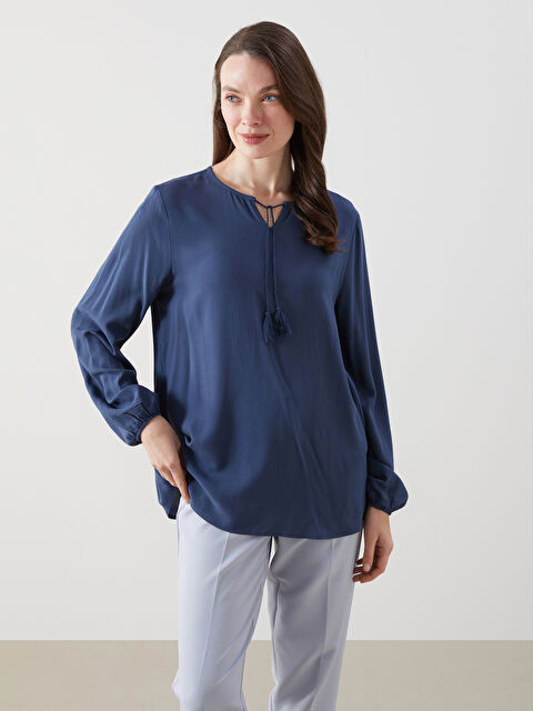 LCW Grace Bağlamalı Yaka Kadın Bluz - S5K482Z8-HSD