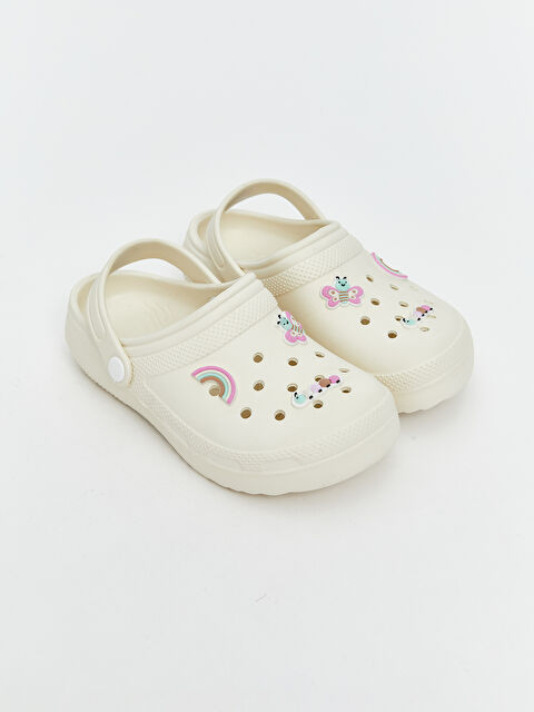 LCW STEPS Printed Girls' Beach Sandals - S5K526Z4-VJP