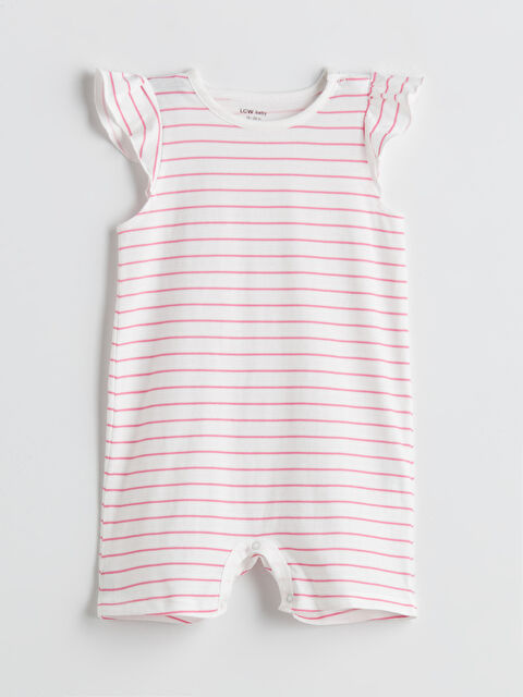 LCW baby Bisiklet Yaka Kız Bebek Penye Tulum - S5K529Z1-LFC