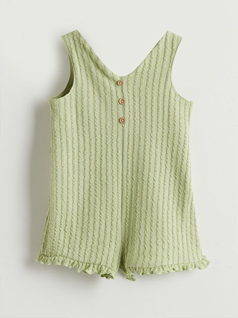 LCW baby V Yaka Kız Bebek Penye Tulum - S5K533Z1-FJY