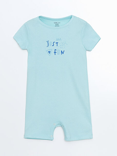 LCW ECO Bisiklet Yaka Baskılı Erkek Bebek Tulum - S5K635Z1-FUZ