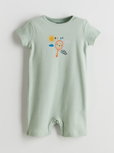 LCW ECO Bisiklet Yaka Baskılı Erkek Bebek Tulum - S5K643Z1-FKS