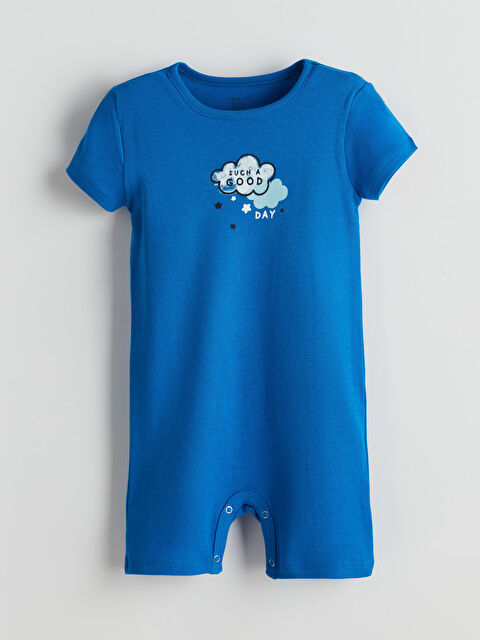 LCW ECO Bisiklet Yaka Baskılı Erkek Bebek Tulum - S5K645Z1-HFU