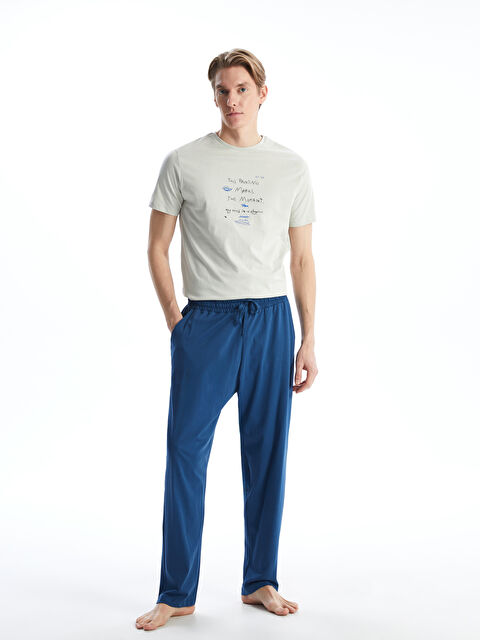 LCW ECO پانتۆڵی بیجامە ئاسایی بۆ پیاوان - S5K649Z8-CS6