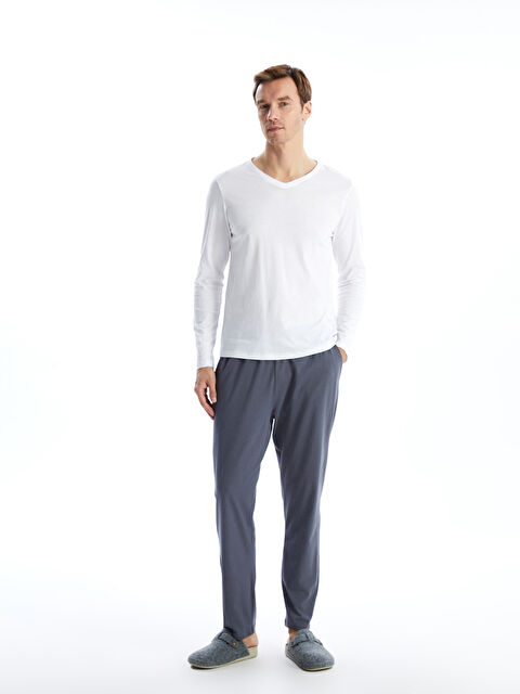 LCW ECO پانتۆڵی بیجامە ئاسایی بۆ پیاوان - S5K649Z8-CYS