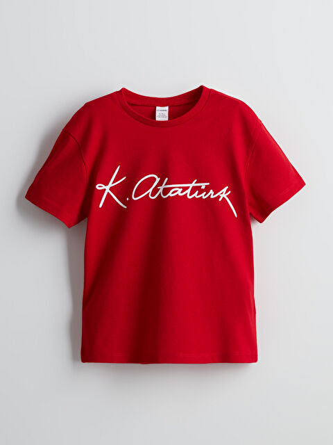 LCW Kids Atatürk Baskılı Erkek Çocuk Tişört - S5K691Z1-HJY