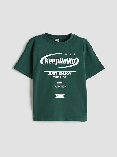 LCW Kids Crew Neck Boys' T-Shirt - S5K773Z4-HHT