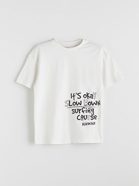 LCW Kids Crew Neck Boys' T-Shirt - S5K774Z4-FR4