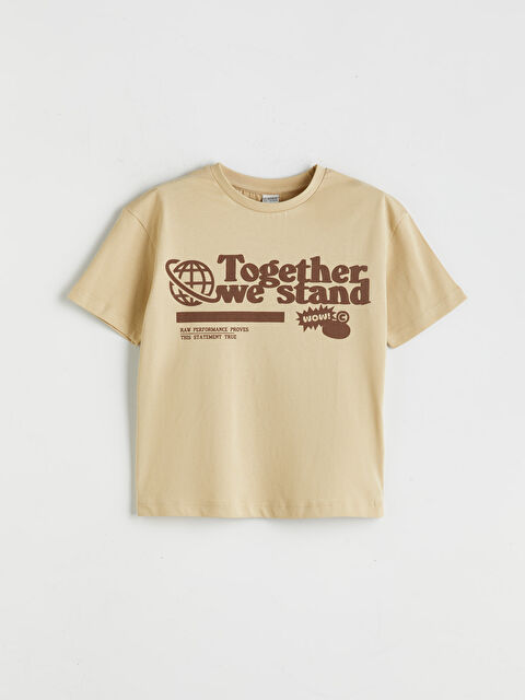 LCW Kids Crew Neck Boys' T-Shirt - S5K775Z4-FJC