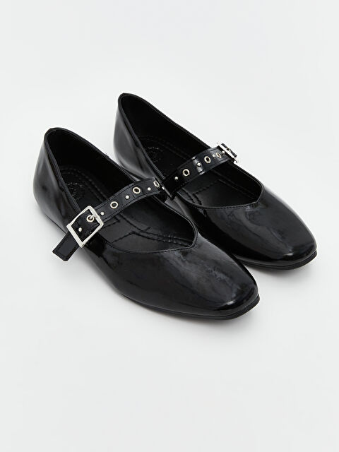 LCW STEPS Deri Görünümlü Kadın Babet - S5K783Z8-HEG