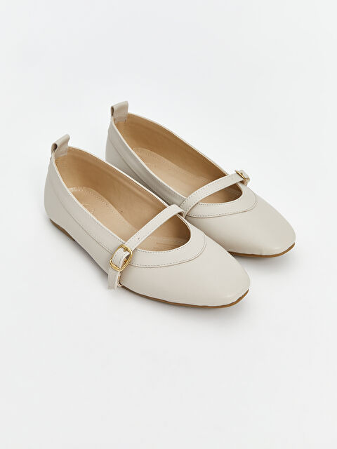 LCW STEPS Faux Leather Women's Ballet Flats - S5K791Z8-FF7