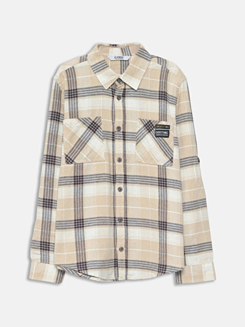 LCW ECO Plaid Patterned Boys' Shirt - S5K856Z4-LKQ