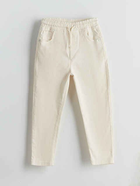 LCW Kids Beli Lastikli Gabardin Erkek Çocuk Pantolon - S5K866Z1-QVK