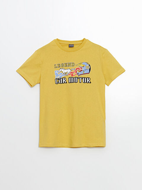 LCW ECO Bisiklet Yaka Erkek Çocuk Tişört - S5K869Z4-FXJ