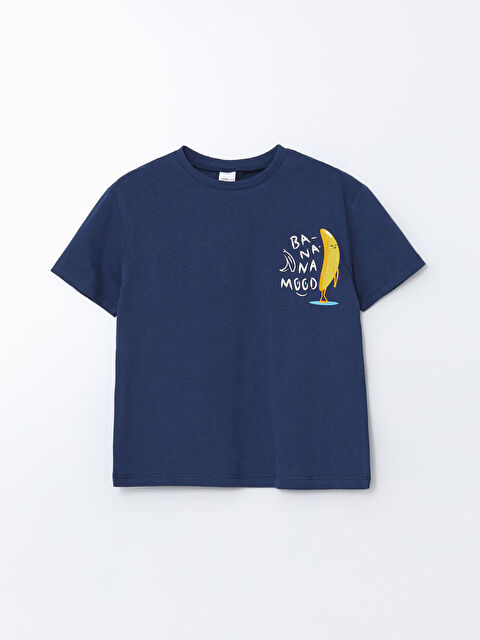 LCW ECO Crew Neck Printed Boys' T-Shirt - S5K937Z1-HSD
