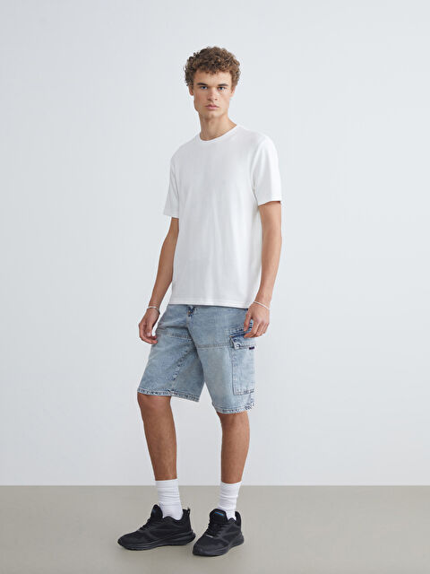 LCW Jeans Rahat Kalıp Erkek Jean Şort - S5K987Z8-311