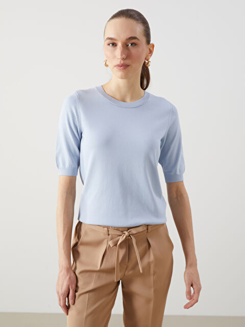 LCWAIKIKI Classic Bisiklet Yaka Kadın Triko Kazak - S5KA35Z8-CU5