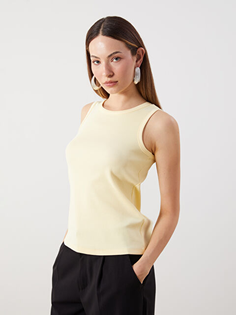 LCW Comfort Bisiklet Yaka Kadın Atlet - S5KA38Z8-FDS