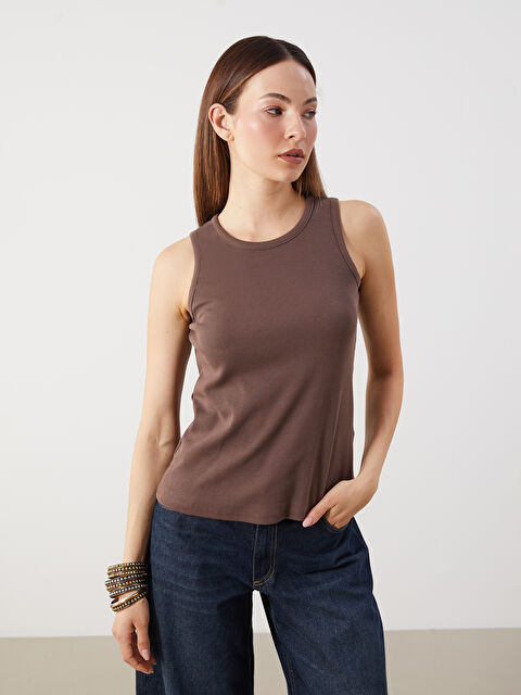 LCW Comfort Bisiklet Yaka Kadın Atlet - S5KA38Z8-R3C