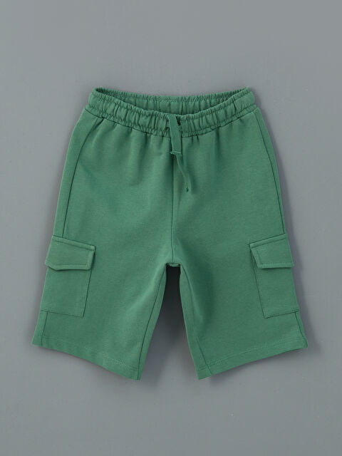 LCW Kids Beli Lastikli Basic Erkek Çocuk Şort - S5KA46Z1-GRY